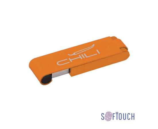 Флеш-карта 'Case' 8GB, покрытие soft touch, оранжевый, Цвет: оранжевый