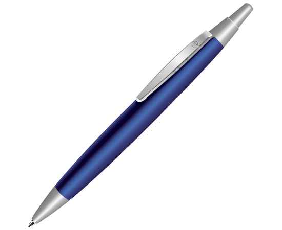 GAMMA, ручка шариковая, темно-синий/хром, металл, Цвет: темно-синий, серебристый