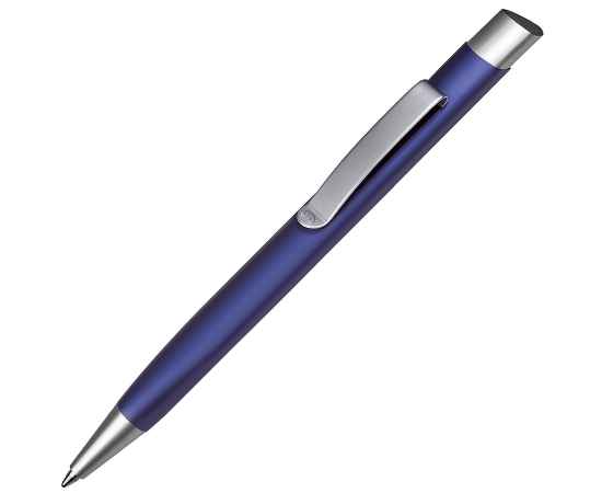TRIANGULAR, ручка шариковая, темно-синий/серебристый, металл, Цвет: темно-синий, серебристый
