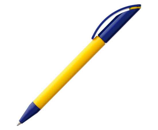 Ручка шариковая Prodir DS3 TPP Special, желтая с синим, уценка, Цвет: синий, Размер: 13, изображение 2