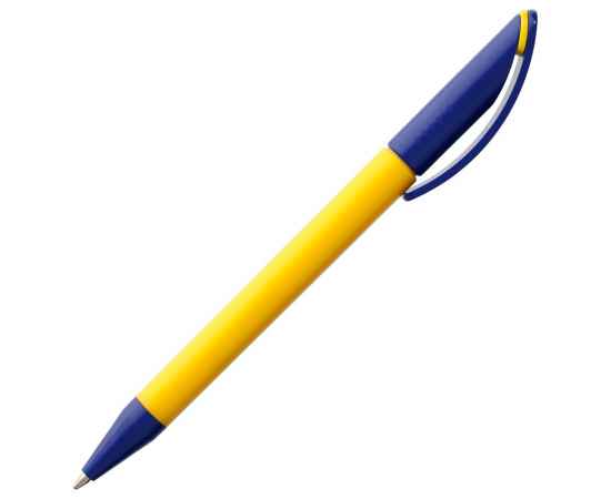 Ручка шариковая Prodir DS3 TPP Special, желтая с синим, уценка, Цвет: синий, Размер: 13, изображение 4