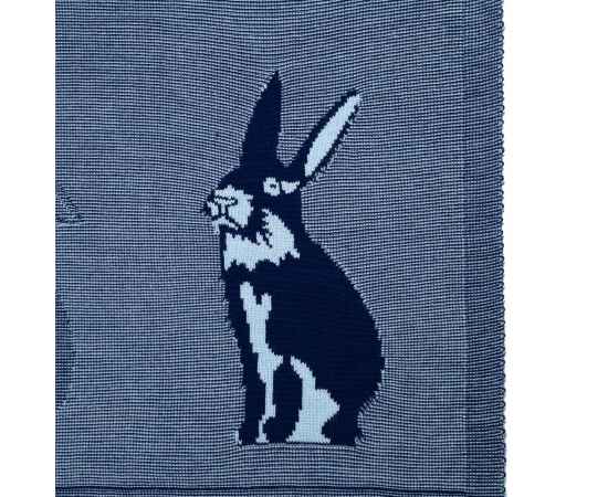Плед Stereo Bunny, синий, Цвет: синий, изображение 4