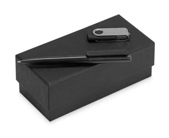 Подарочный набор Qumbo с ручкой и флешкой, 8Gb, 700303.07, Цвет: черный, Размер: 8Gb