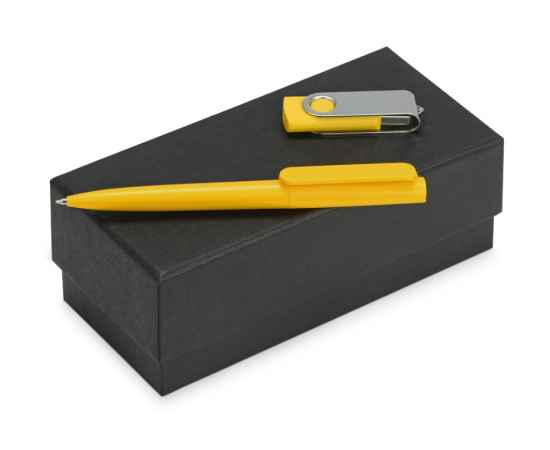 Подарочный набор Qumbo с ручкой и флешкой, 8Gb, 700303.04, Цвет: желтый, Размер: 8Gb