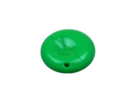 USB 2.0- флешка промо на 16 Гб круглой формы, 16Gb, 6021.16.03, Цвет: зеленый, Размер: 16Gb