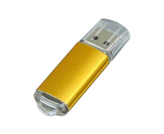 USB 2.0- флешка на 16 Гб с прозрачным колпачком, 16Gb, 6018.16.05, Цвет: золотистый, Размер: 16Gb