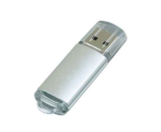 USB 2.0- флешка на 16 Гб с прозрачным колпачком, 16Gb, 6018.16.00, Цвет: серебристый, Размер: 16Gb