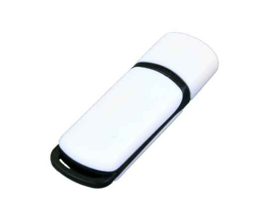 USB 2.0- флешка на 16 Гб с цветными вставками, 16Gb, 6003.16.07, Цвет: белый,черный, Размер: 16Gb