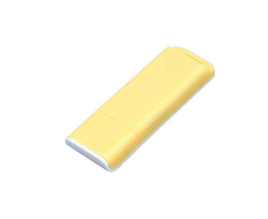 USB 2.0- флешка на 16 Гб с оригинальным двухцветным корпусом, 16Gb, 6013.16.04, Цвет: желтый,белый, Размер: 16Gb