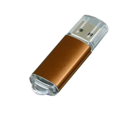 USB 2.0- флешка на 16 Гб с прозрачным колпачком, 16Gb, 6018.16.08, Цвет: коричневый, Размер: 16Gb