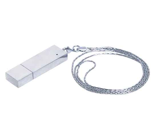 USB 2.0- флешка на 16 Гб в виде металлического слитка, 16Gb, 7201.16.00, Цвет: серебристый, Размер: 16Gb