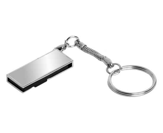 USB 2.0- флешка на 16 Гб с поворотным механизмом и зеркальным покрытием, 16Gb, 6008.16.00, Цвет: серебристый, Размер: 16Gb