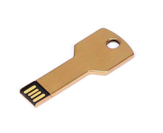USB 2.0- флешка на 16 Гб в виде ключа, 16Gb, 6006.16.05, Цвет: золотистый, Размер: 16Gb