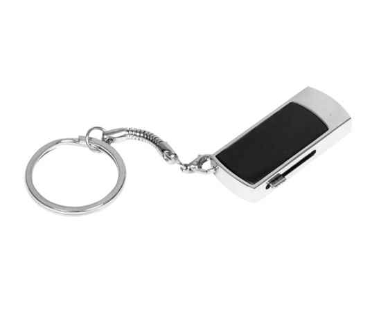 USB 2.0- флешка на 16 Гб с выдвижным механизмом и мини чипом, 16Gb, 6401.16.07, Цвет: черный,серебристый, Размер: 16Gb