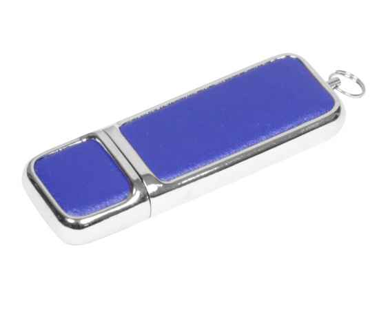 USB 2.0- флешка на 16 Гб компактной формы, 16Gb, 6213.16.02, Цвет: синий,серебристый, Размер: 16Gb
