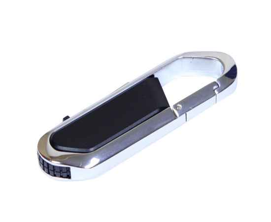 USB 2.0- флешка на 16 Гб в виде карабина, 16Gb, 6060.16.07, Цвет: черный,серебристый, Размер: 16Gb