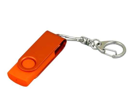 USB 2.0- флешка промо на 32 Гб с поворотным механизмом и однотонным металлическим клипом, 32Gb, 6031.32.08, Цвет: оранжевый, Размер: 32Gb