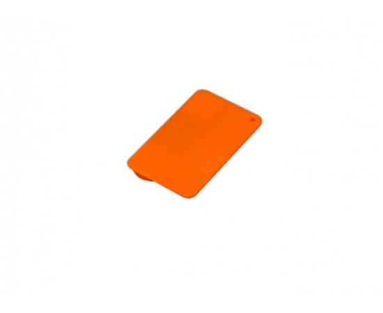 USB 2.0- флешка на 8 Гб в виде пластиковой карточки, 8Gb, 6587.8.08, Цвет: оранжевый, Размер: 8Gb