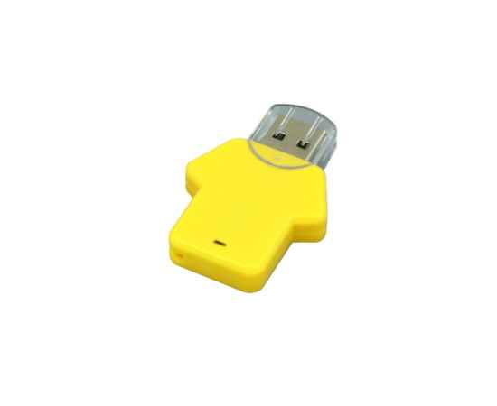USB 2.0- флешка на 16 Гб в виде футболки, 16Gb, 6005.16.04, Цвет: желтый, Интерфейс: USB 2.0, Объем памяти: 16 Gb, Размер: 16Gb
