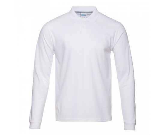 Рубашка поло унисекс STAN длинный рукав хлопок 185, 104LS, Белый (10) (44/XS), Цвет: белый, Размер: 44/XS