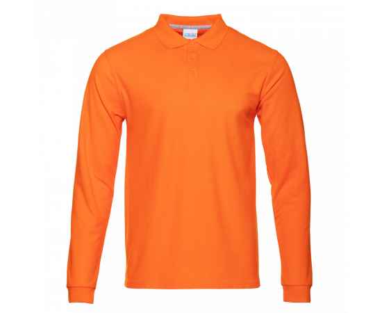 Рубашка поло мужская STAN длинный рукав хлопок/полиэстер 185, 104S, Оранжевый (28) (42/XXS), Цвет: оранжевый, Размер: 42/XXS