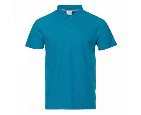 Рубашка поло мужская STAN хлопок/полиэстер 185, 104, Лазурный (40) (44/XS), Цвет: лазурный, Размер: 44/XS