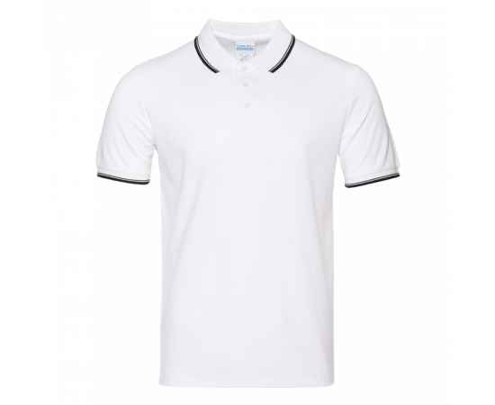 Рубашка поло мужская STAN с окантовкой хлопок/полиэстер 185, 04T, Белый (10) (44/XS), Цвет: белый, Размер: 44/XS