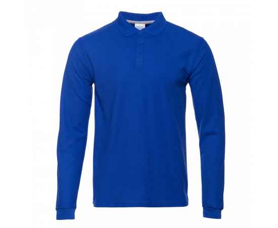Рубашка поло мужская STAN длинный рукав хлопок/полиэстер 185, 04S, Синий (16) (42/XXS), Цвет: синий, Размер: 42/XXS