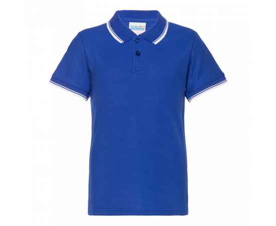 Рубашка поло детская  STAN с окантовкой хлопок/полиэстер 185, 04TJ, Синий (16) (6 лет), Цвет: синий, Размер: 6 лет