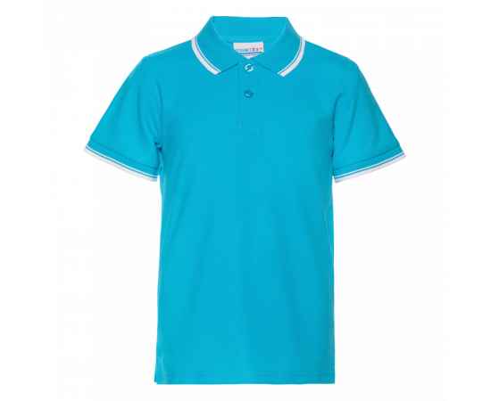 Рубашка поло детская  STAN с окантовкой хлопок/полиэстер 185, 04TJ, Бирюзовый (32) (6 лет), Цвет: бирюзовый, Размер: 6 лет