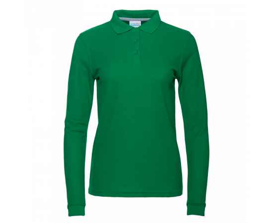 Рубашка поло женская STAN длинный рукав хлопок/полиэстер 185, 04SW, Зелёный (30) (42/XS), Цвет: Зелёный, Размер: 42/XS