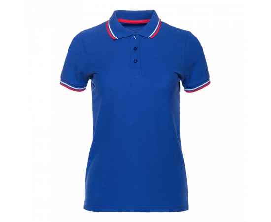 Рубашка поло женская STAN  триколор хлопок/полиэстер 185, 04WRUS, Синий (16) (42/XS), Цвет: синий, Размер: 42/XS