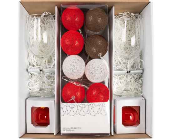 Набор Merry Moments для шампанского, красный, Цвет: красный, Размер: 32х33, изображение 3