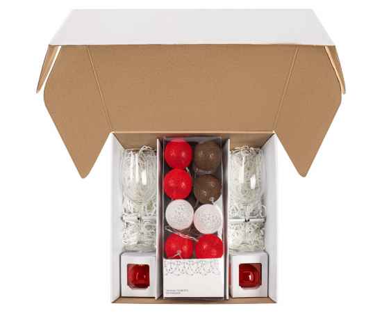 Набор Merry Moments для шампанского, красный, Цвет: красный, Размер: 32х33, изображение 4