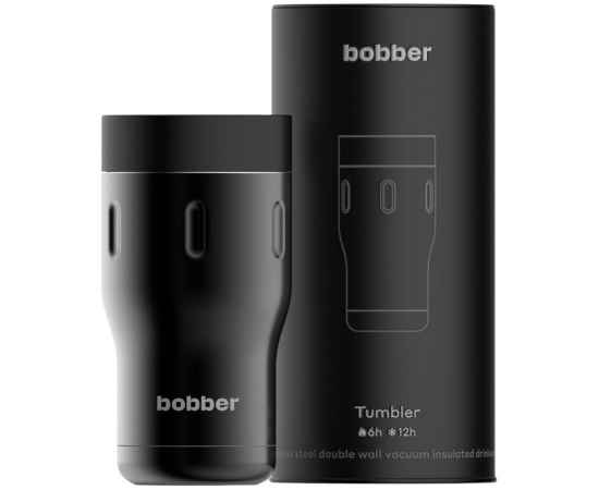 Термостакан Tumbler 350, вакуумный, черный, Цвет: черный, Объем: 300, Размер: диаметр дна 7 см, изображение 2