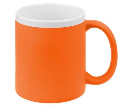Кружка StopSpot с покрытием софт-тач, оранжевая, Цвет: оранжевый, Объем: 300