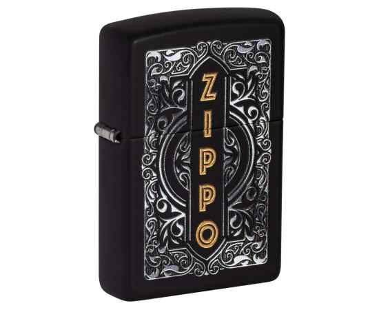 Зажигалка ZIPPO Classic с покрытием Black Matte, латунь/сталь, черная, 38x13x57 мм