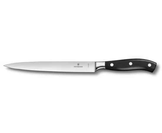 Нож филейный VICTORINOX Grand Maître, кованый, 20 см, чёрный