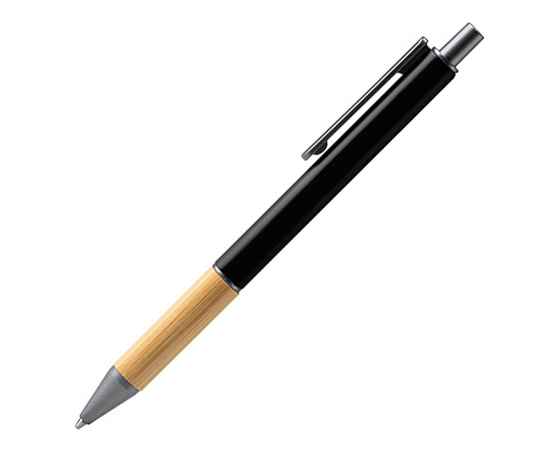 Ручка шариковая металлическая с бамбуковой вставкой PENTA, BL7982TA02, Цвет: черный