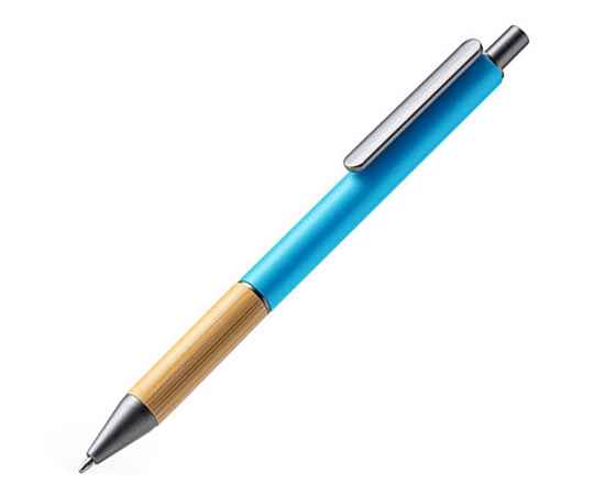 Ручка шариковая металлическая с бамбуковой вставкой PENTA, BL7982TA242, Цвет: голубой