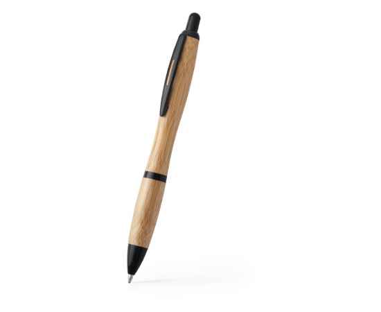 Ручка шариковая бамбуковая SAGANO, HW8031S102, Цвет: черный