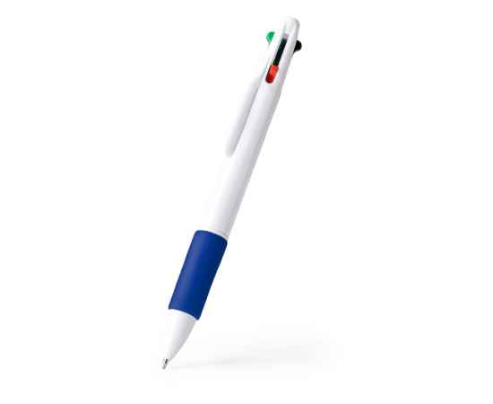 Ручка пластиковая шариковая KUNOY с чернилами 4-х цветов, BL8094S105, Цвет: синий
