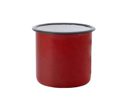 Кружка металлическая ANON, MD4015S16001, Цвет: красный,белый, Объем: 380