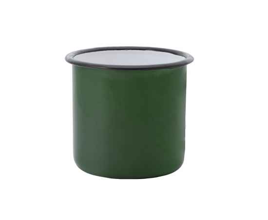 Кружка металлическая ANON, MD4015S15601, Цвет: зеленый бутылочный,белый, Объем: 380