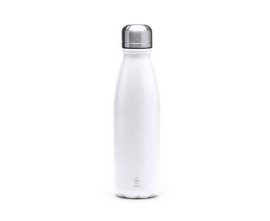 Бутылка KISKO из переработанного алюминия, BI4213S101, Цвет: белый, Объем: 550