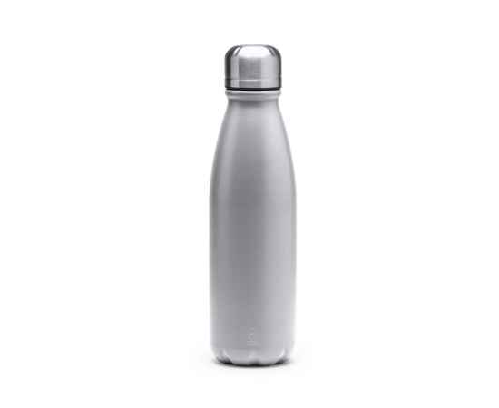 Бутылка KISKO из переработанного алюминия, BI4213S1251, Цвет: серебристый, Объем: 550