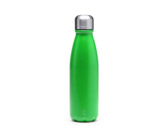 Бутылка KISKO из переработанного алюминия, BI4213S1226, Цвет: зеленый, Объем: 550