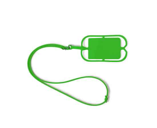 Силиконовый шнурок DALVIK с держателем мобильного телефона и карт, LY7046S1226, Цвет: зеленый