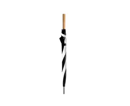 Зонт-трость FARGO, полуавтомат, UM5611S10102, Цвет: черный,белый