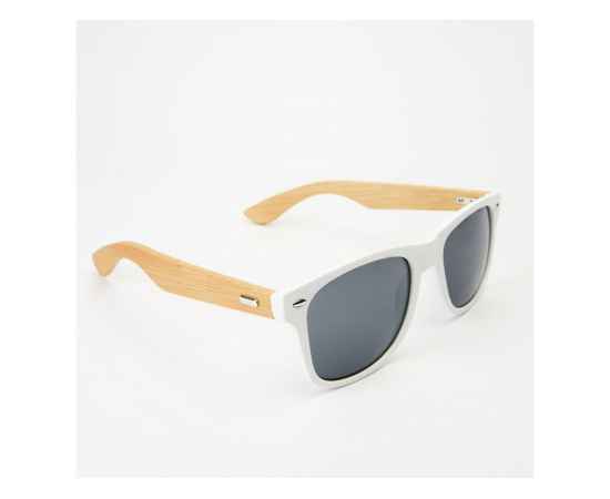 Солнцезащитные очки EDEN с дужками из натурального бамбука, SG8104S101, Цвет: белый